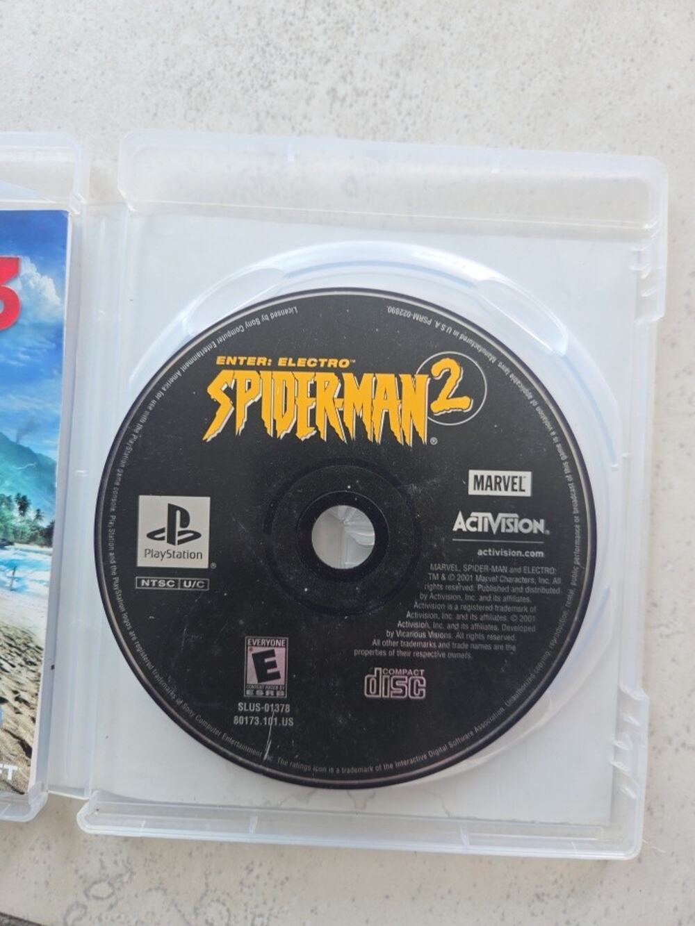 Spider-Man 2 - Enter: Electro (Sony PlayStation 1 PS1, 2001) DISC ONLY Tested